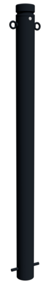 Absperr-Stilpfosten Serie 482B Ø 82 mm - Art.Nr. 482B+2