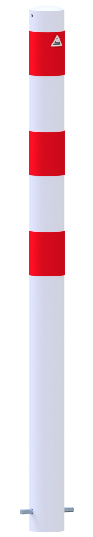 Absperrpfosten Stahlrohr Ø 89 x 2,9 mm ortsfest zum Einbetonieren - Art.Nr. 489B – Bild 3