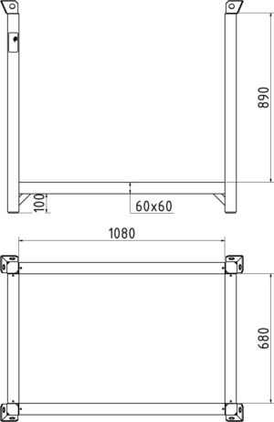 GS geprüfte Palette 1,05 m x 0,68 m DP Flachpaletten geeignet - Art.Nr. 50118-2 – Bild 4