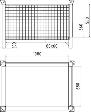 GS geprüfte Palette 1,05 m x 0,68 m DP Flachpaletten geeignet - Art.Nr. 50118-3 – Bild 4