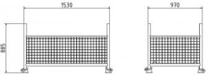 Gitterboxpalette 1,43m x 0,87m x 0,50m - Art.Nr. 50320-0 – Bild 2